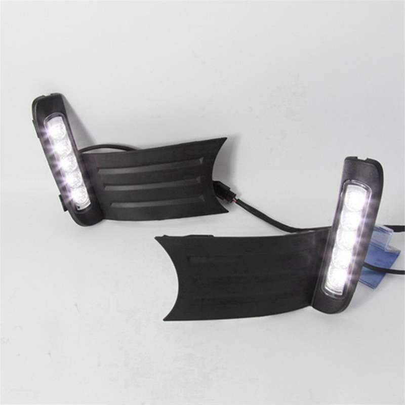 1 Pair DRL LED Daytime Running Light Driving Fog Lamp for Fit/Jazz 2011 2012 2013
