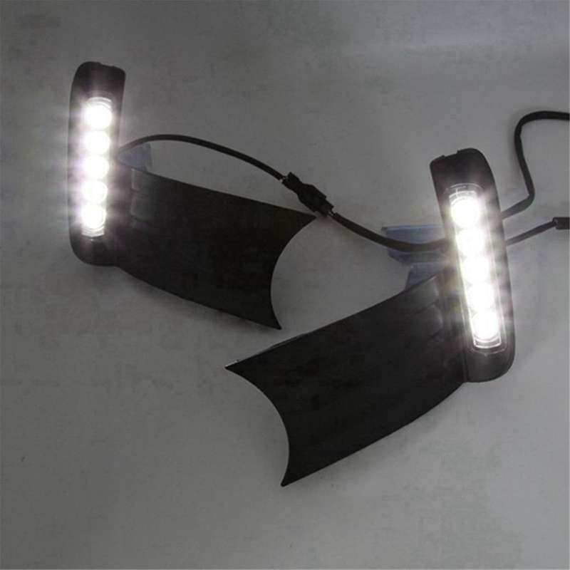 1 Pair DRL LED Daytime Running Light Driving Fog Lamp for Fit/Jazz 2011 2012 2013