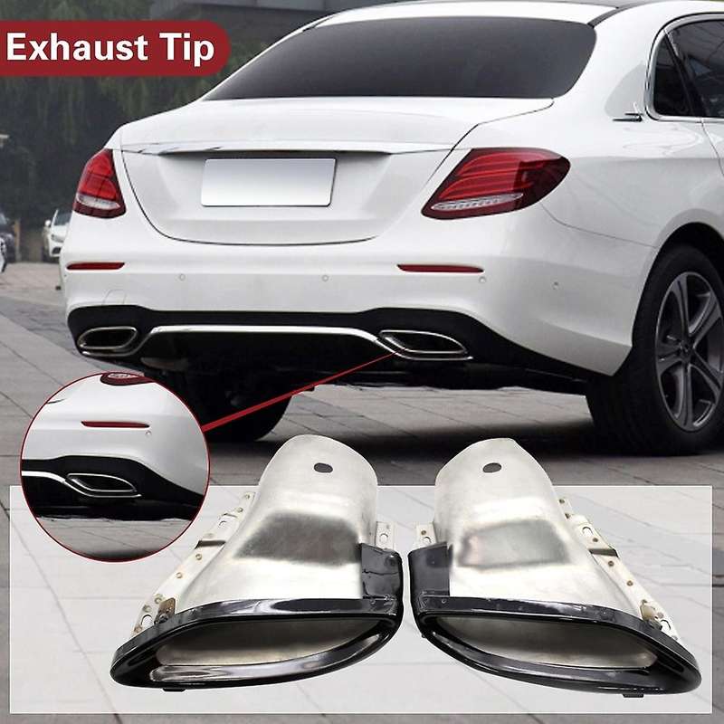 1 Pair Exhaust Tip Decoration Outdoor Personal Car for W212 W213 W205 X205 A2124902727 A2124902827