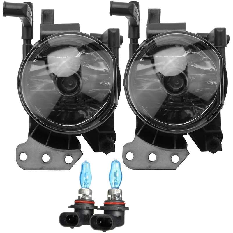 1 Pair Fog Light Assembly Car Front Fog Lights Lamps Housing Lens Clear with He Bulbs for E60 E90 E6