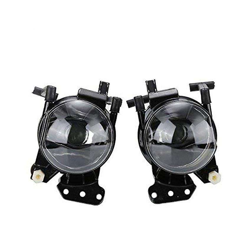 1 Pair Fog Light Assembly Car Front Fog Lights Lamps Housing Lens Clear with LED Bulbs for E60 E90 E
