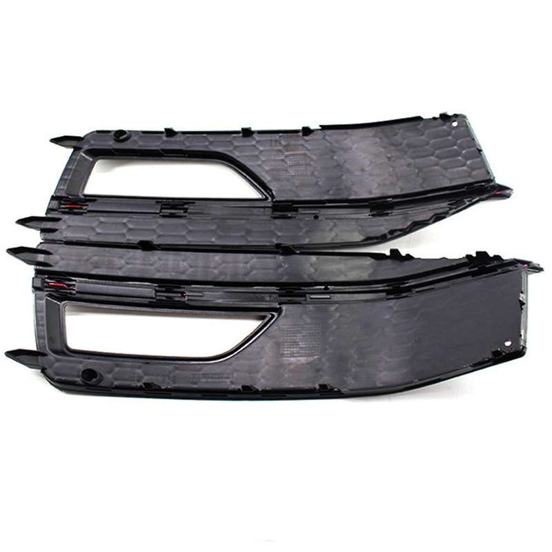 1 Pair Fog Light Frame Grille Sports Style Fog Light Cover for A4 S4 13-15 Decorative Modification