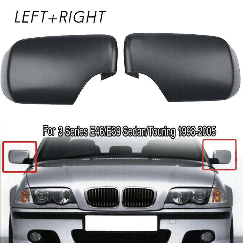 1 Pair for - E46 E39 1998-2005 Left+Right Side Rear View Mirror Cover Cap 51168238375 51168238376