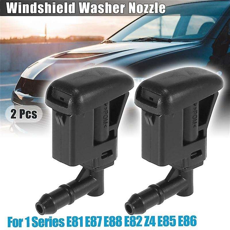 1 Pair for - 1 Series E81 E87 E88 E82 Z4 E85 E86 Windshield Washer Sprayer Nozzle Jet Front New 616