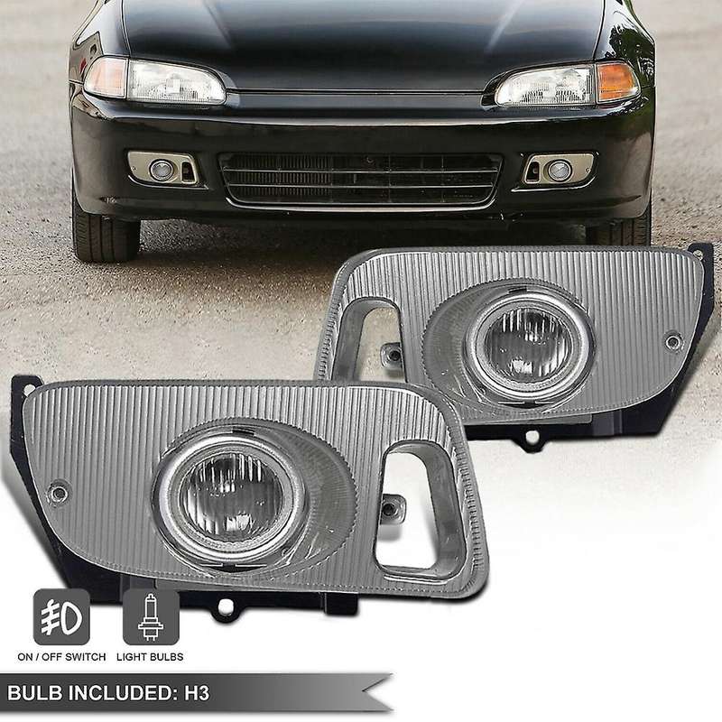 1 Pair Fog Lights Driving Lamps White Driving Bumper Fog Lights Lamps for 1992-1995