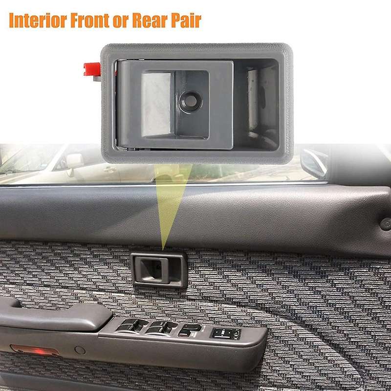 1 Pair for Pickup 1995-2000 Front Left Right Side Interior Door Handle 69206-04010/69205-04010