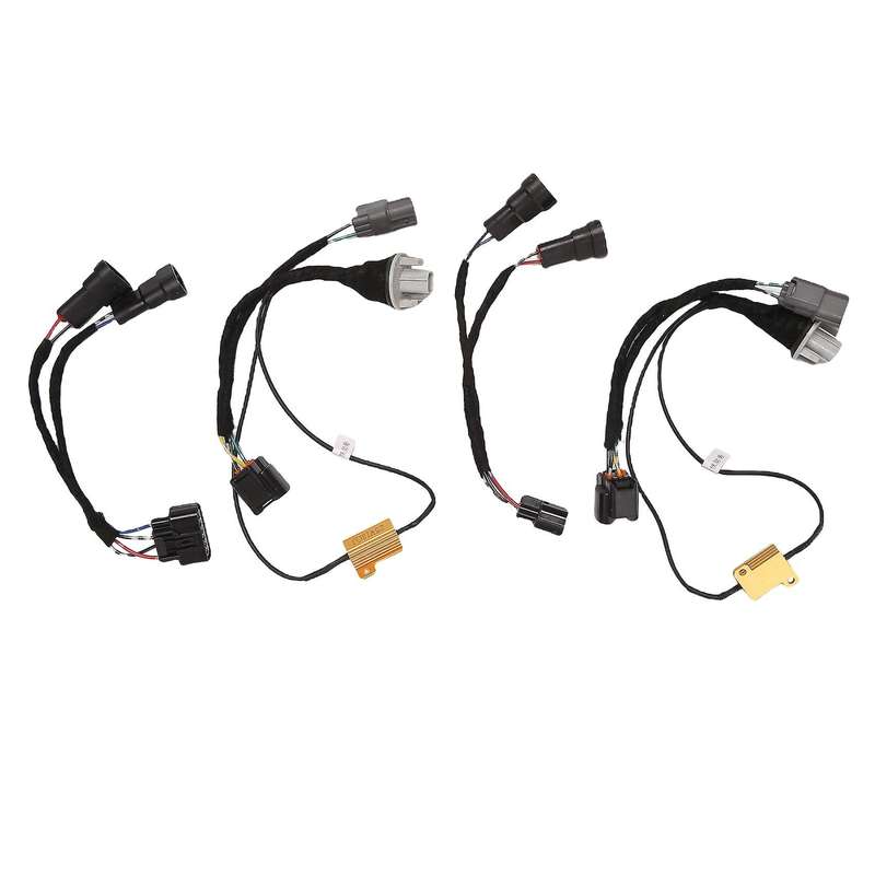 1 Pair for 2016 2017 Accord From Halogen to LED Headlight Adapter Wire Harness Lamp Upgrade Modified
