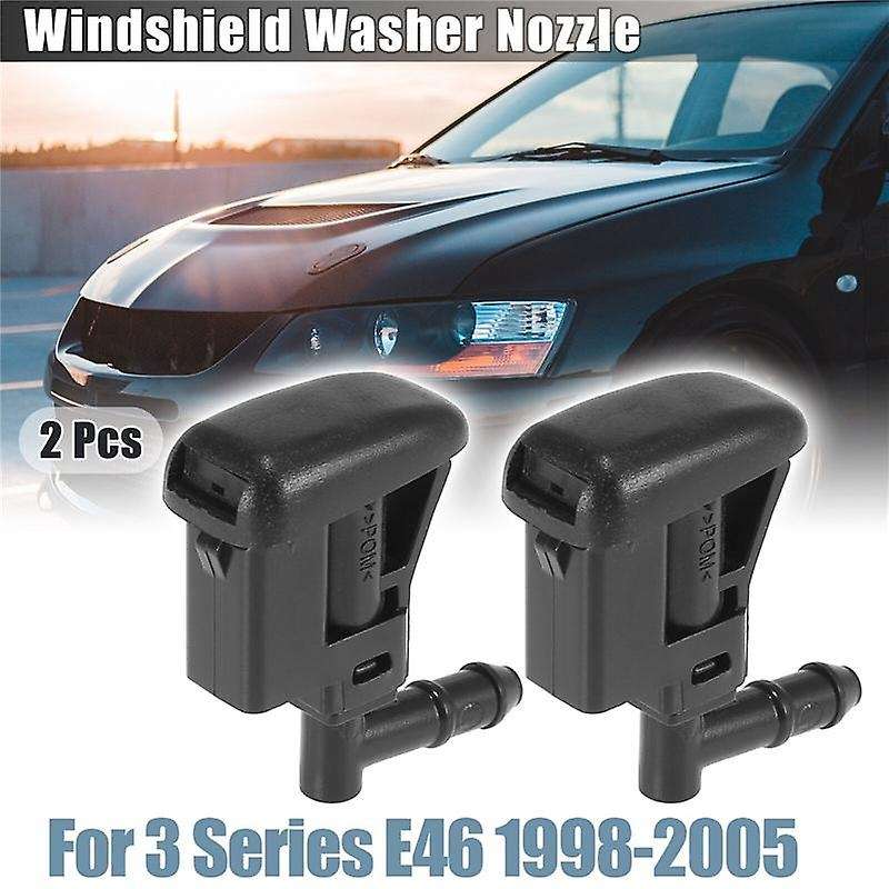 1 Pair for - 3 Series E46 1998-2005 Windshield Washer Sprayer Nozzle Jet Front New 61667056732