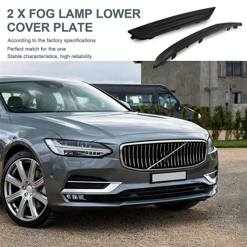 1 Pair for S90 2021-2023 Front Bumper Grille Fog Lamp Lower Cover Plate LH and RH 32248995 32248996