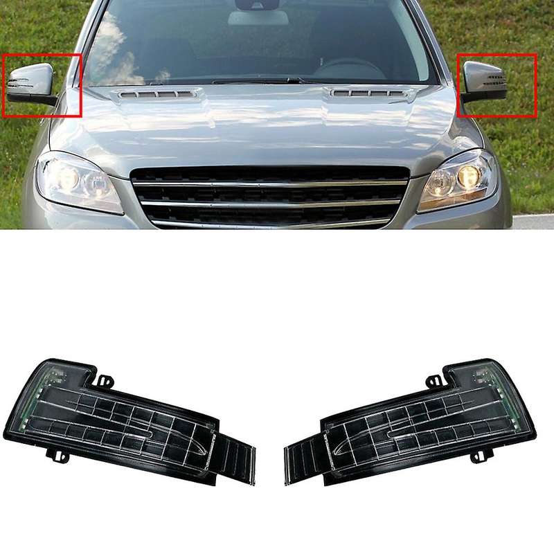 1 Pair for W166 W463 2012-2019 Car Rearview Mirror Turn Signal Light Side Mirror Indicator Lamp