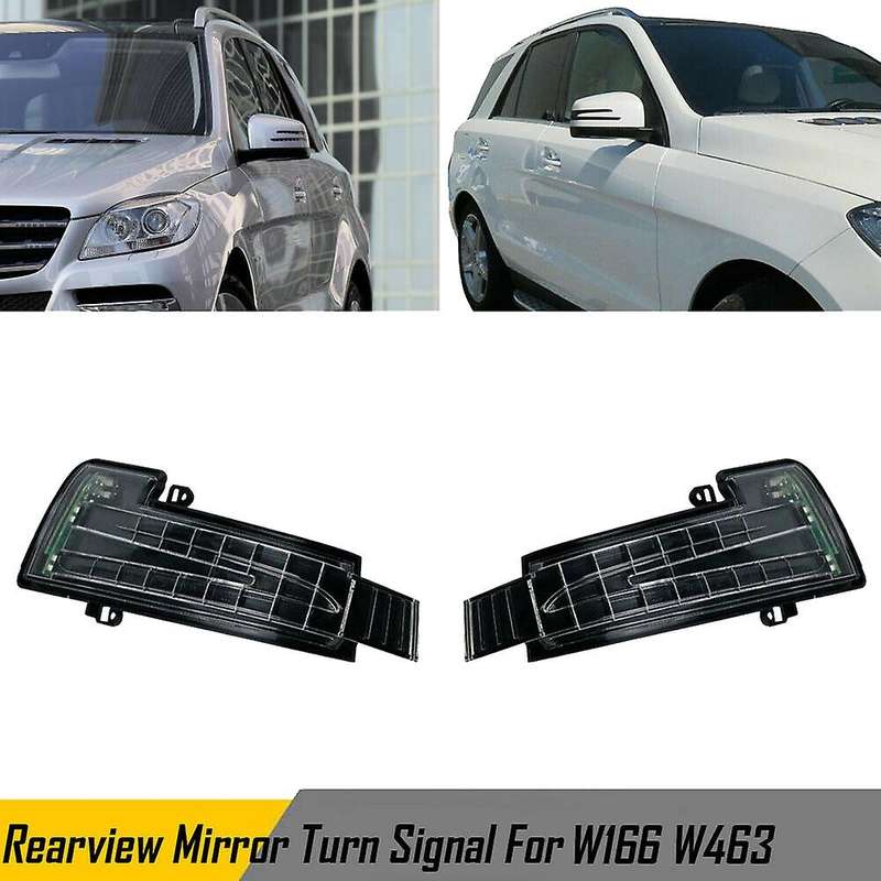 1 Pair for W166 W463 2012-2019 Car Rearview Mirror Turn Signal Light Side Mirror Indicator Lamp