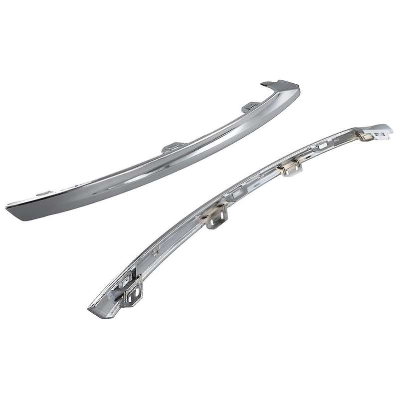 1 Pair for XC60 MK2 2022 Car Front Bumper Bright Strip Chrome Plated 32227905 32227906