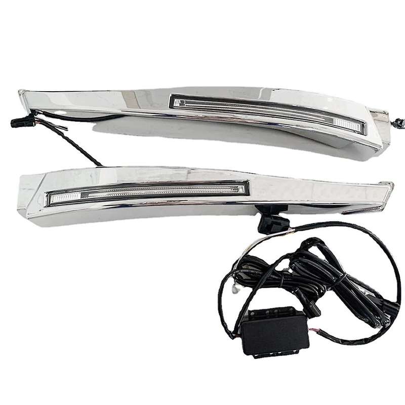 1 Pair for XF 2008-2012 12V LED Front Fog Lights DRL Daytime Running Lights with Harness