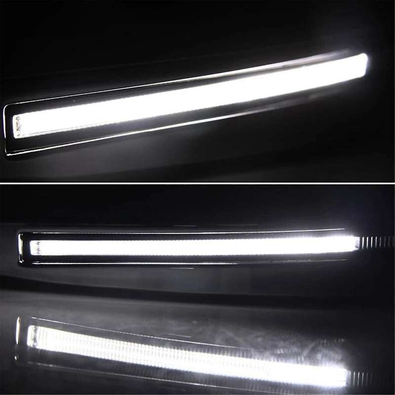 1 Pair for XF 2008-2012 12V LED Front Fog Lights DRL Daytime Running Lights with Harness