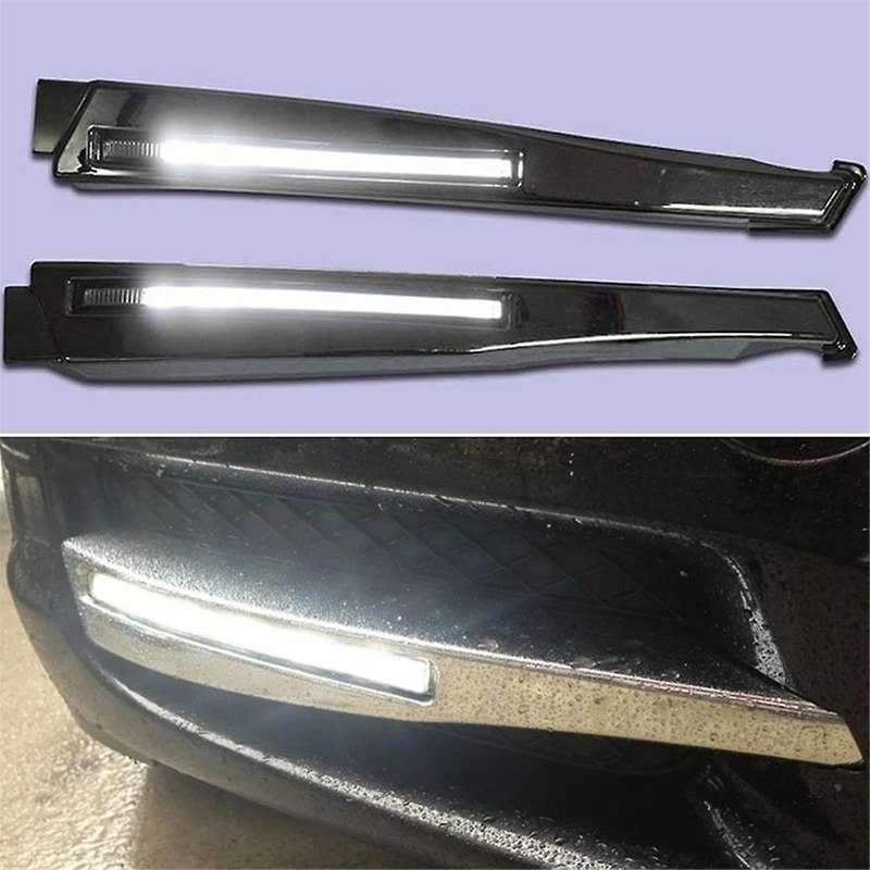 1 Pair for XF 2008-2012 12V LED Front Fog Lights DRL Daytime Running Lights with Harness