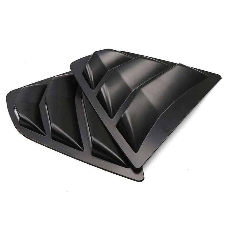 1 Pair for V70 2018 2019 2020 Window Scoop Louvers Cover Sun Matte Black
