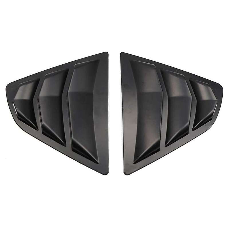 1 Pair for V70 2018 2019 2020 Window Scoop Louvers Cover Sun Matte Black