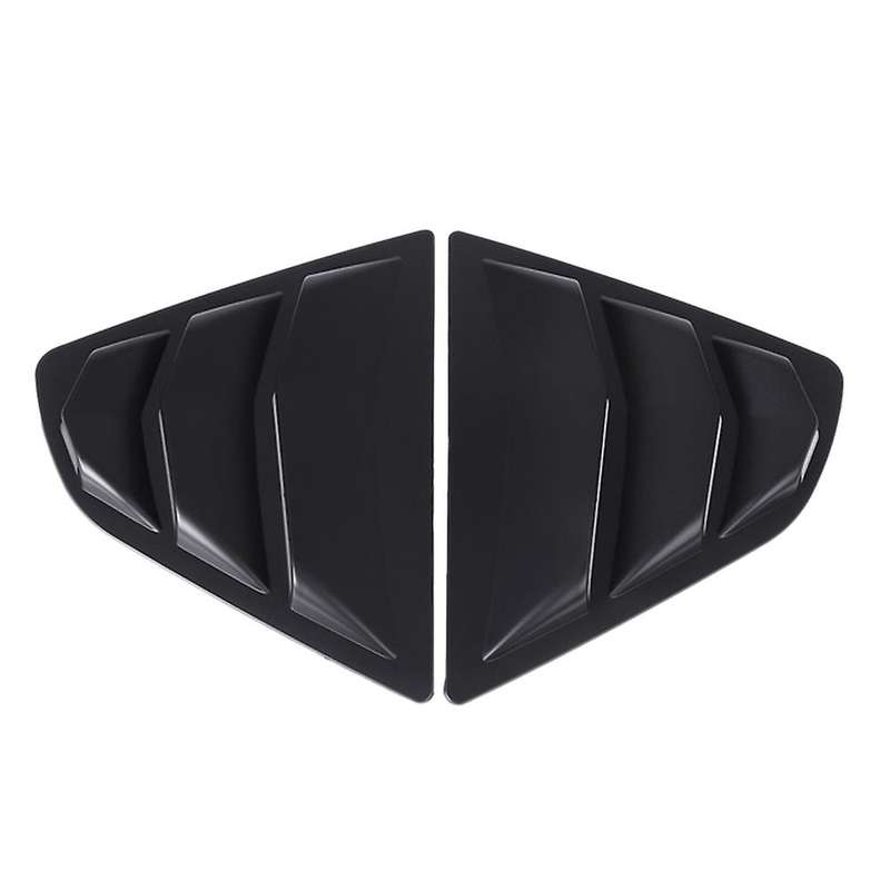1 Pair for V70 2018 2019 2020 Window Scoop Louvers Cover Sun Matte Black