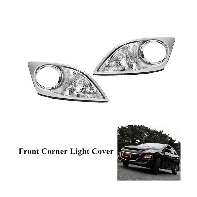 1 Pair Front Bumper Corner Light Cover Fog Light Cover Fog Lamp Hood for Cx7 -7 2009-2011