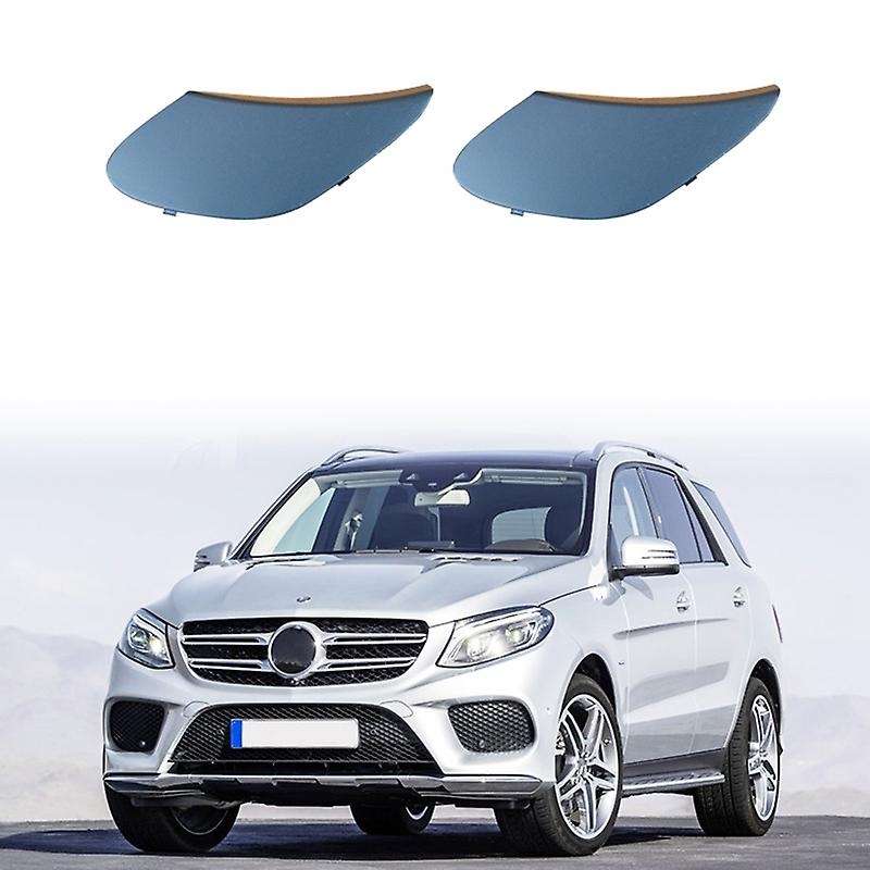 1 Pair Front Bumper Chrome Tow Eye Hook Cover Trim for W292 GLE320 GLE400 A2928854922 A2928855022