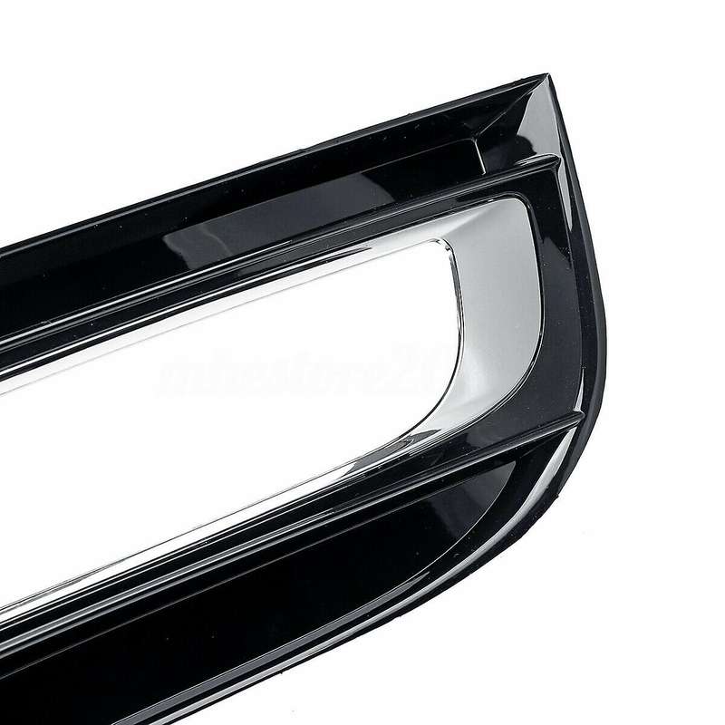 1 Pair Front Bumper Fog Lamp Cover Grilles for A8 / A8 2008-2010 D3