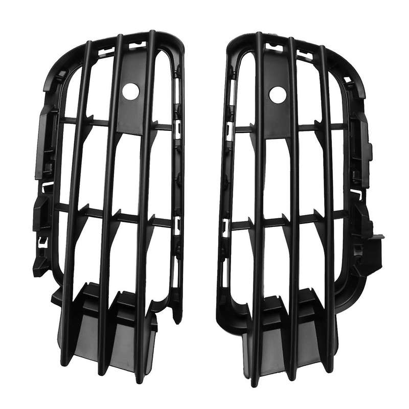 1 Pair Front Bumper Fog Light Cover Lower Grill Grille for - 2011-2015 Black 7P6853665A 7P6853666A