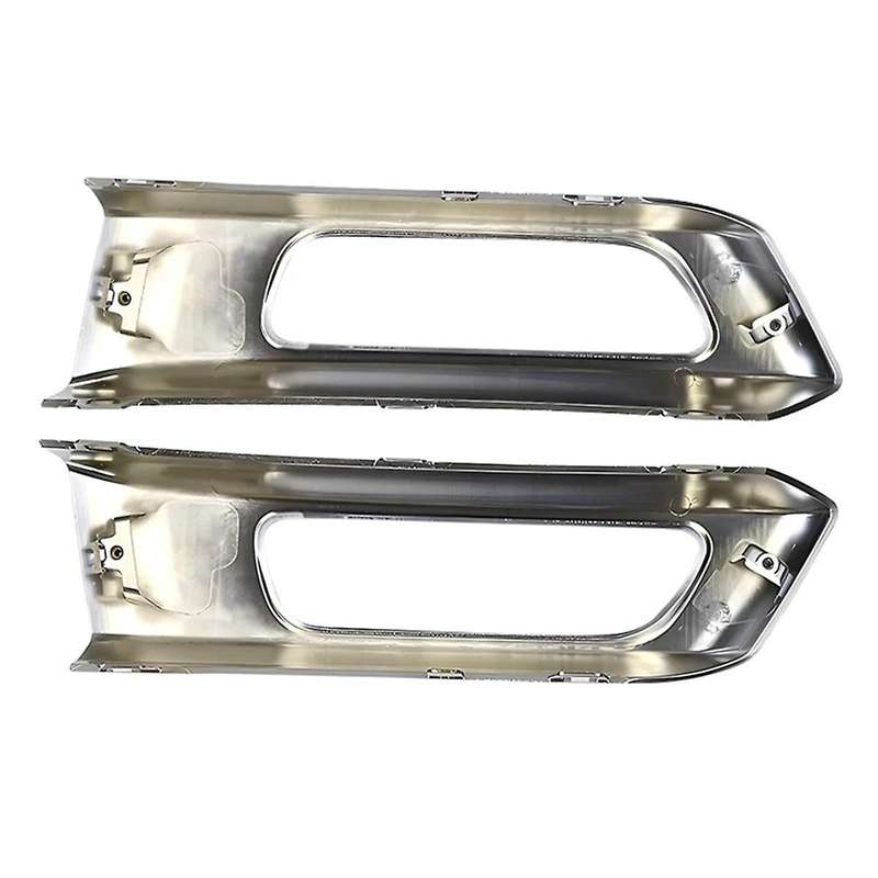1 Pair Front Bumper Fog Light Cover Bezel Frame for Range Sport L494 2014-2017 LR045049 LR045048
