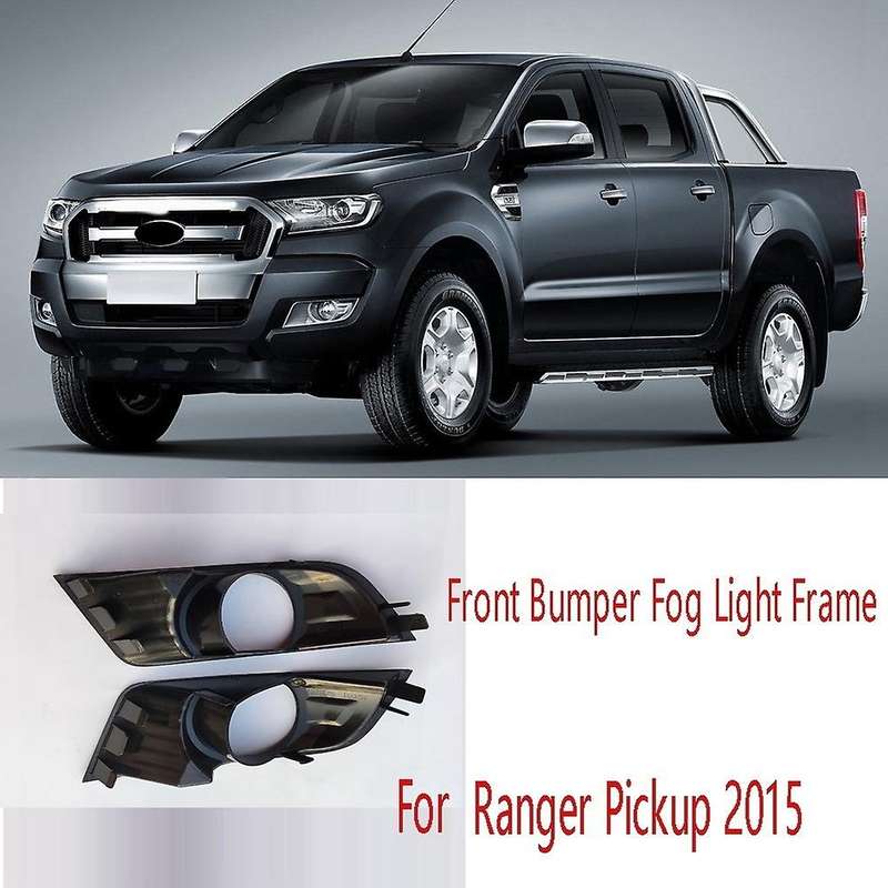 1 Pair Front Bumper Fog Light Frame Turning Signal Lamp Cover Daytime Running Light Cover for Picku