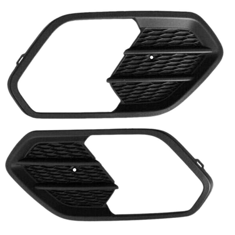 1 Pair Front Bumper Fog Light Frame Grille Cover for Escape Kuga 2017-2019