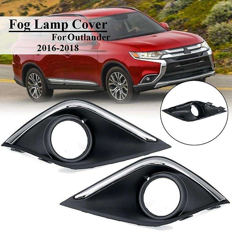 1 Pair Front Bumper Fog Light Lamp Cover Grill Grille for 2016-2018