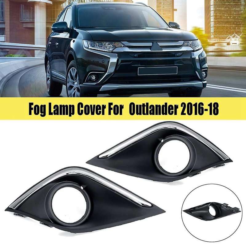 1 Pair Front Bumper Fog Light Lamp Cover Grill Grille for 2016-2018