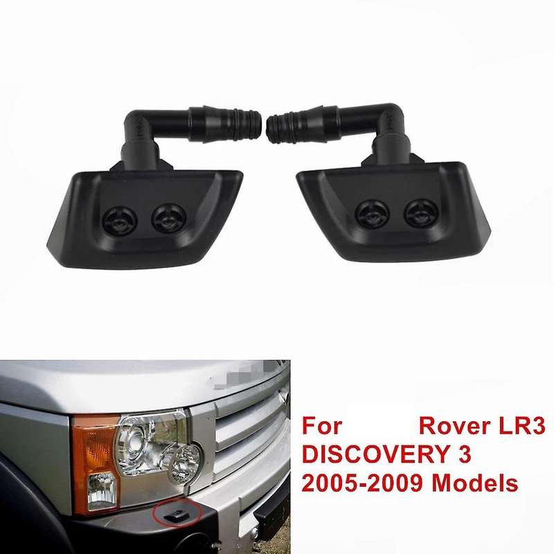 1 Pair Front Bumper Headlight Wiper Washer Jet Sprayer DNJ000081 DNJ000091 for LR3 3 05-09