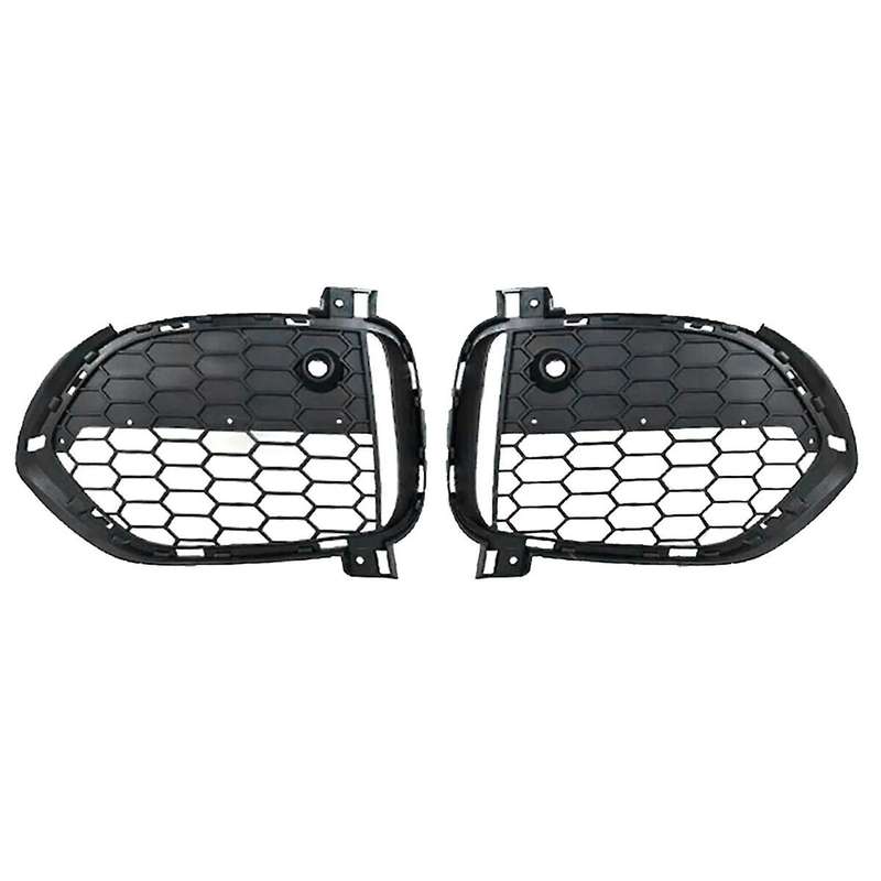 1 Pair Front Bumper Grille Fog Light Covers Frame for X5 F15 2012-2015 51118064633 51118064634