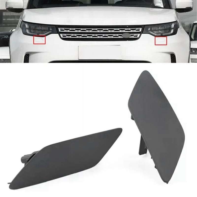 1 Pair Front Bumper Head Light Lamp Headlight Washer Cover Cap for 5 2017-2020 LR083110 LR083109