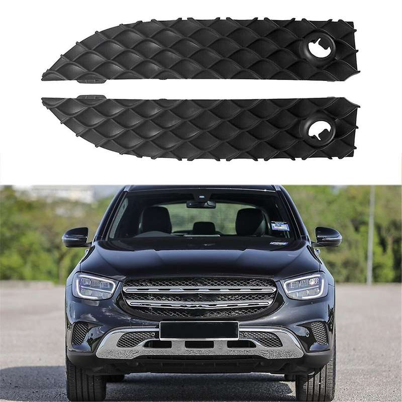1 Pair Front Bumper Lower Grille Side Cover Cap Left+Right Fit for - X253 GLC 2020-2022