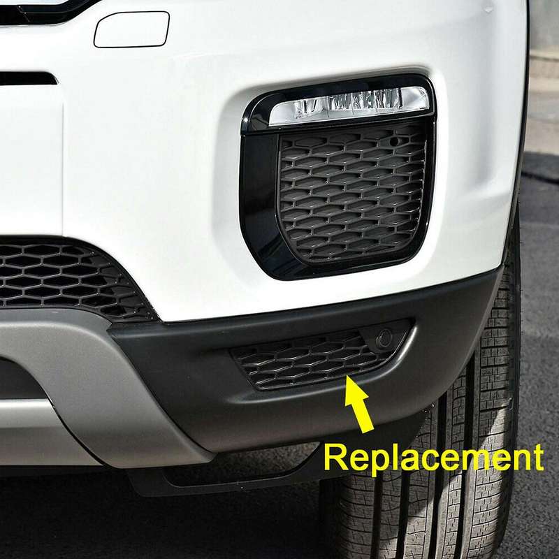 1 Pair Front Bumper Lower Side Trim Bezel Grille Fog Light Cover Fit for Range Evoque 16-19 LR074224