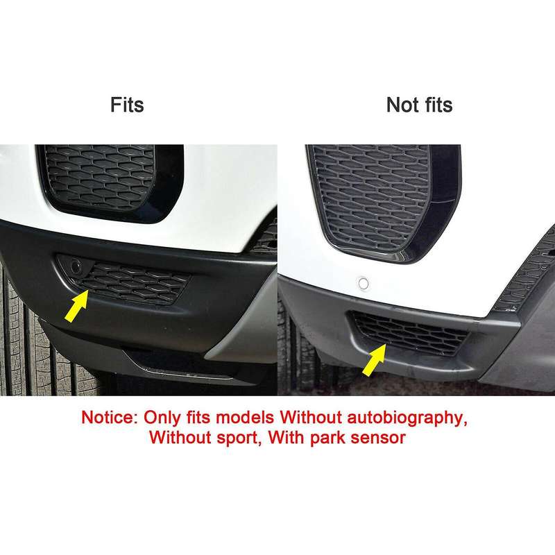 1 Pair Front Bumper Lower Side Trim Bezel Grille Fog Light Cover Fit for Range Evoque 16-19 LR074224