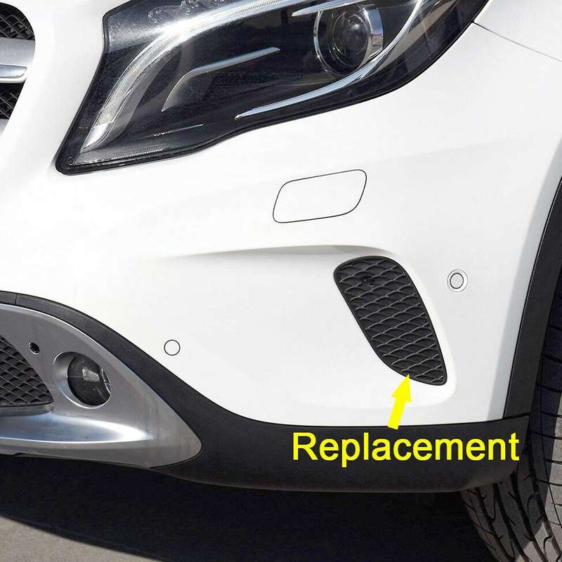 1 Pair Front Bumper Outer Grille Trim Cover 1568853322, 1568853422 for 2015-2017 - W156 X156 GLA 20