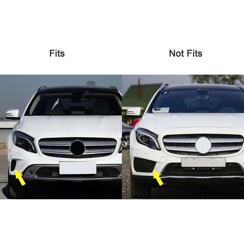 1 Pair Front Bumper Outer Grille Trim Cover 1568853322, 1568853422 for 2015-2017 - W156 X156 GLA 20