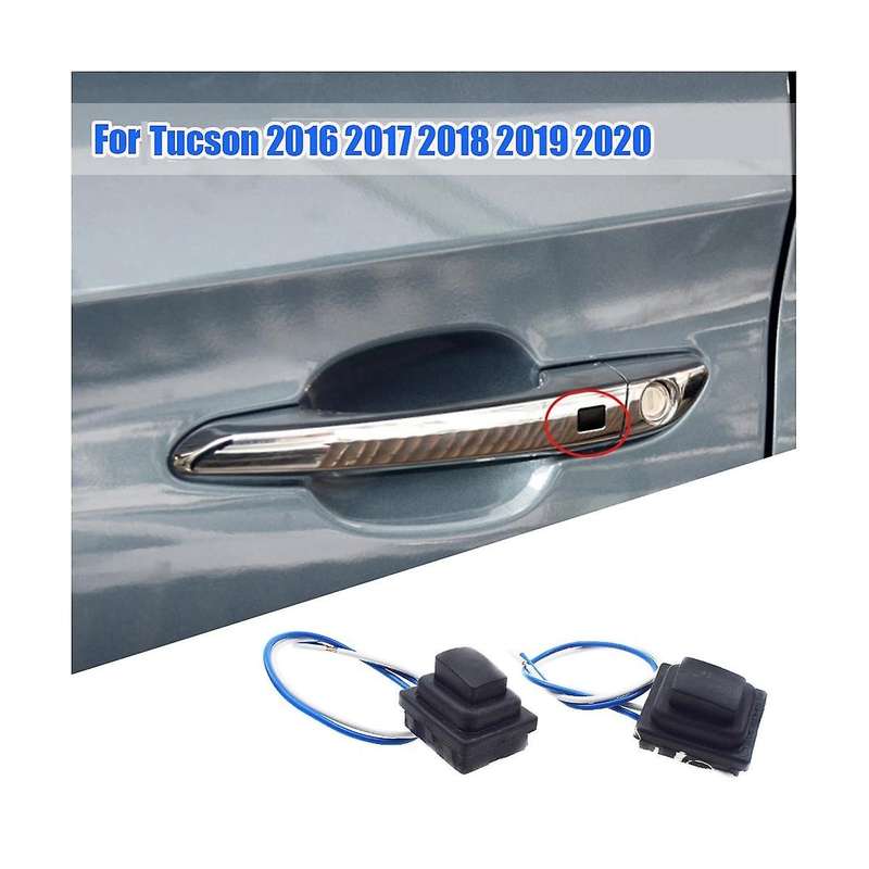 1 Pair Front Door Smart Handle Small Button 82661-d3710 82651-d3710 for 2016-2020 Outside Puller Sw