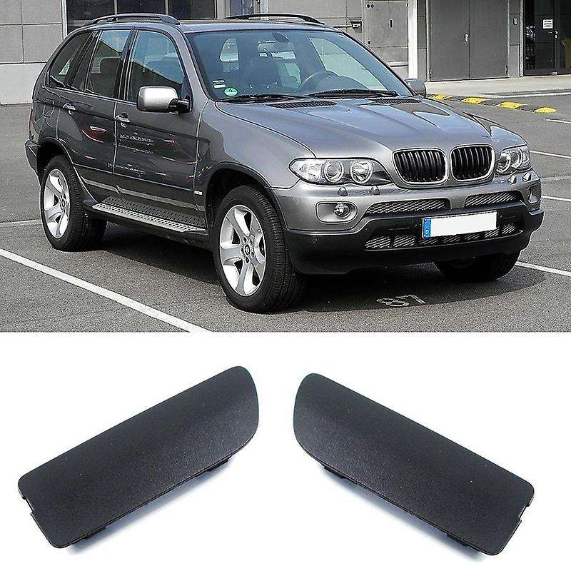 1 Pair Front Bumper Towing Tow Trailer Hook Cover Eye Cap Trim for E53 X5 2004-2006 51117116671 5111