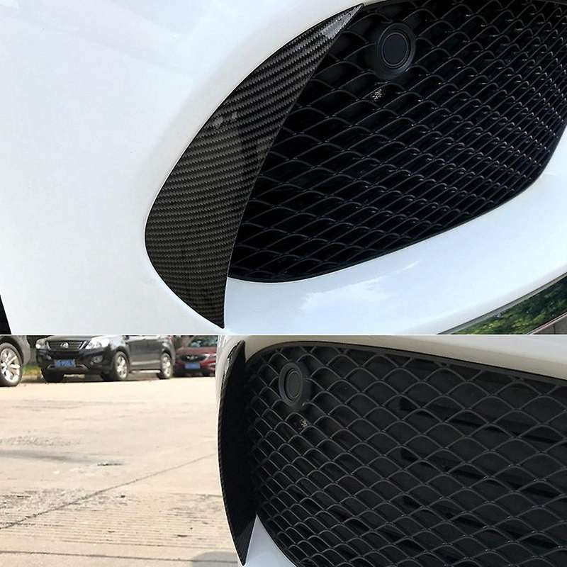 1 Pair Front Bumper Splitter Canard Cover Trim for C Class W205 for 2015-2018