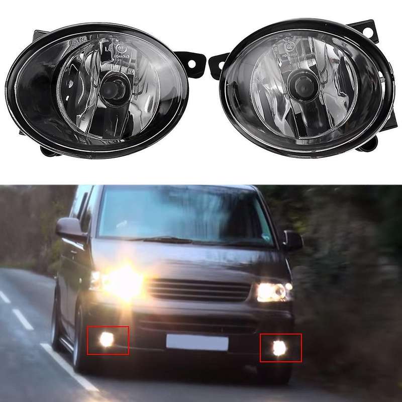1 Pair Front Fog Light Assembly without Bulb for Transporter T5 2010-2015 7E0941699A, 7E0941700A