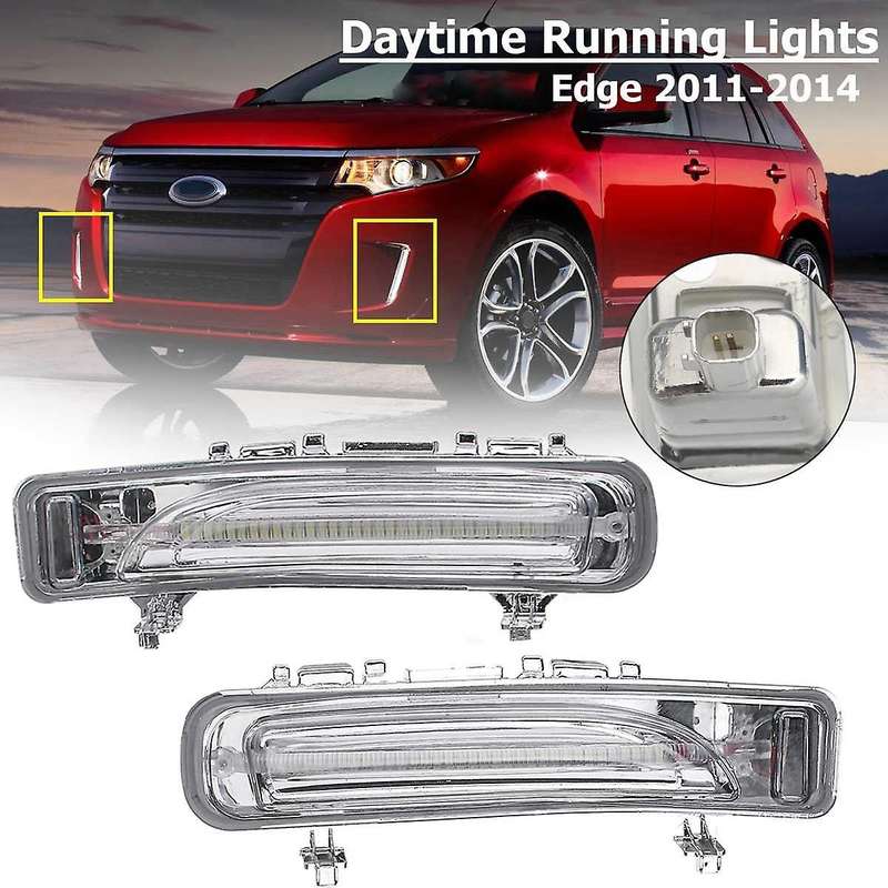 1 Pair Front LED Fog Light Daytime Running Lamp for Edge 2011-2014