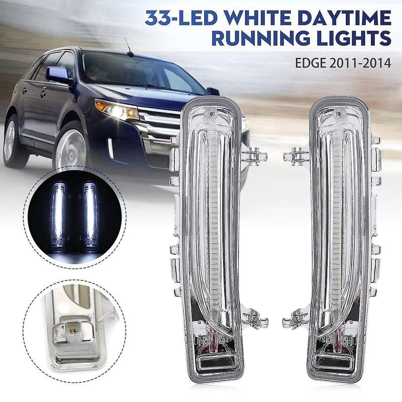 1 Pair Front LED Fog Light Daytime Running Lamp for Edge 2011-2014