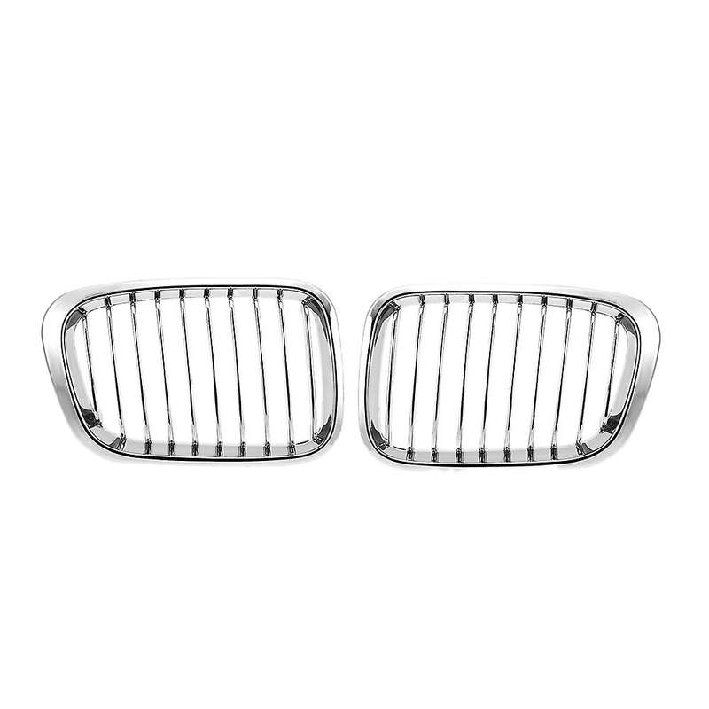 1 Pair Front Kidney Grill Grille Chrome for - E46 325Ci 330Ci 3 Series Coupe 2DR 1999-2002