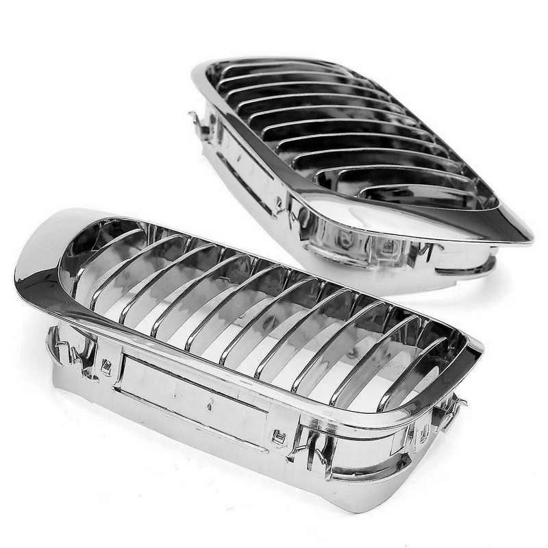 1 Pair Front Kidney Grill Grille Chrome for - E46 325Ci 330Ci 3 Series Coupe 2DR 1999-2002