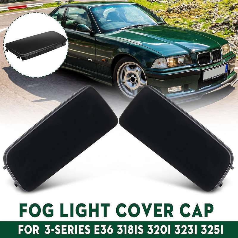 1 Pair Front Right Left Side Fog Light Hole Cover Cap for  3-Series E36 318Is 320I 323I 325I 328I Re