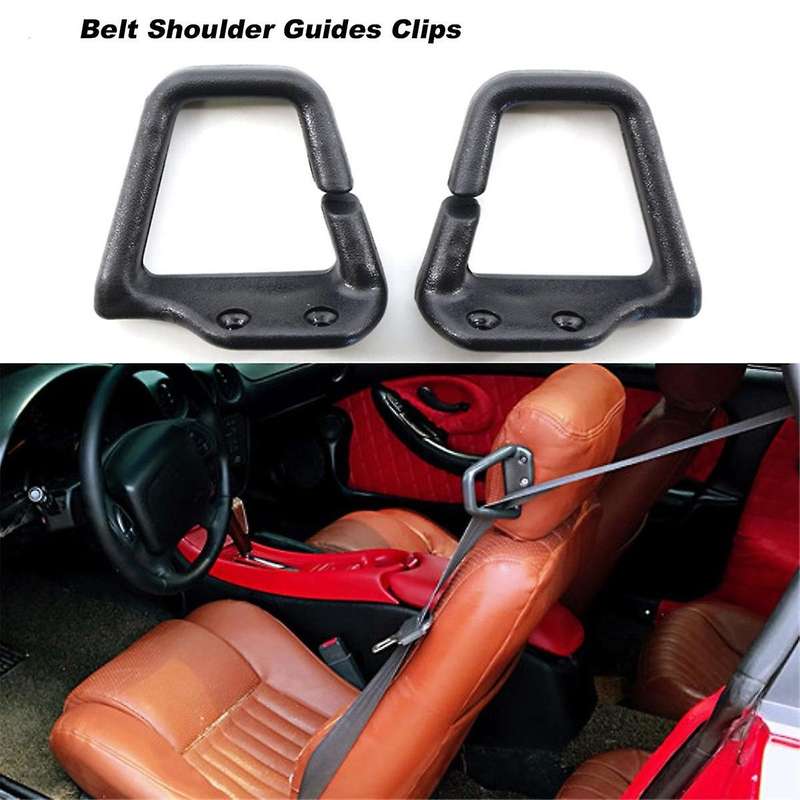 1 Pair Front Seat Belt Shoulder Guides Clips Seat Belt Shoulder Guides 16817202 16817203 for 1993-20