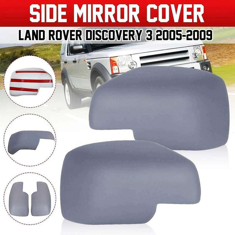 1 Pair Full Primer Wing Side Mirror Covers Caps for 3 Range Sport 2 2004-2009